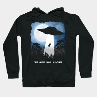 Alien Abduction Cow - UFO We Are Not Alone Gift design Hoodie